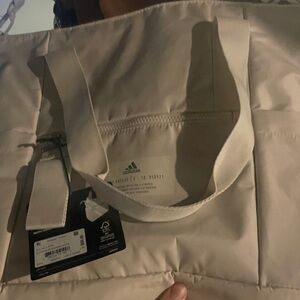 Adidas Beige Quilted Tote